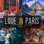 巴黎旅拍婚纱人像Lightroom预设/APP预设 20 Love In Paris Presets