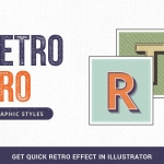 复古插画家矢量样式图形文本版式标题商标现代RetroPro-Illustrator图形样式