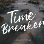 Time Breaker带有自然笔触的休闲字体OTF/TTF字体下载