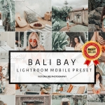 Lightroom网红影响者预设巴厘岛BALI BAY包括5种预设手机版lr移动预设 5 Mobile Presets BALI BAY