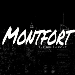 MONTFORT-自定义手工画笔字体