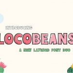 Locobeans Font Duo无衬线字体装饰性字体