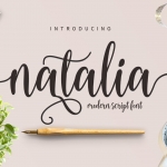 Natalia脚本手写字体
