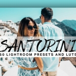 圣托里尼旅拍蓝调LR预设+3DLUT预设 Santorini Lightroom Presets LUTs