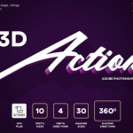 3D文字-Photoshop Action vol 2 Photoshop动作