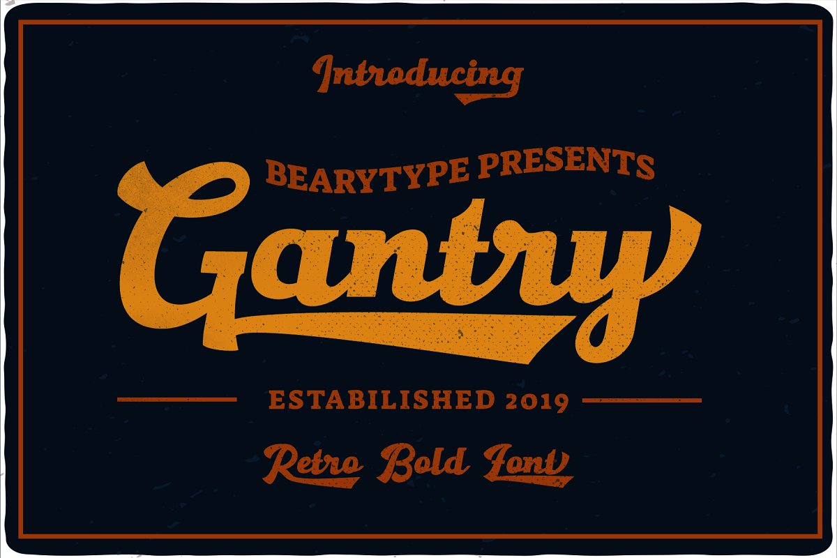龙门-手刻字体脚本Gantry  Hand Lettering Script