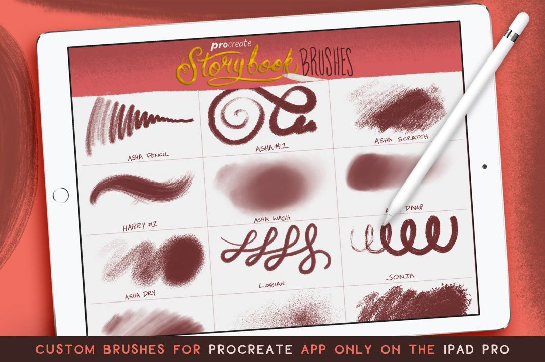 故事书插画风格Procreate画笔笔刷(For iPad) Storybook Illustrator for Procreate插图1