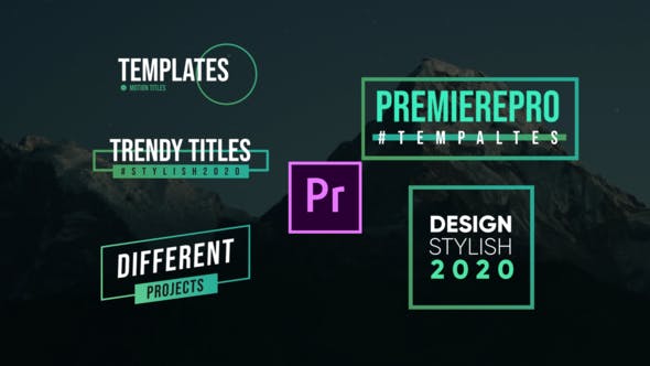 PR模板-电影标题现代标题modern titles premiere pro插图