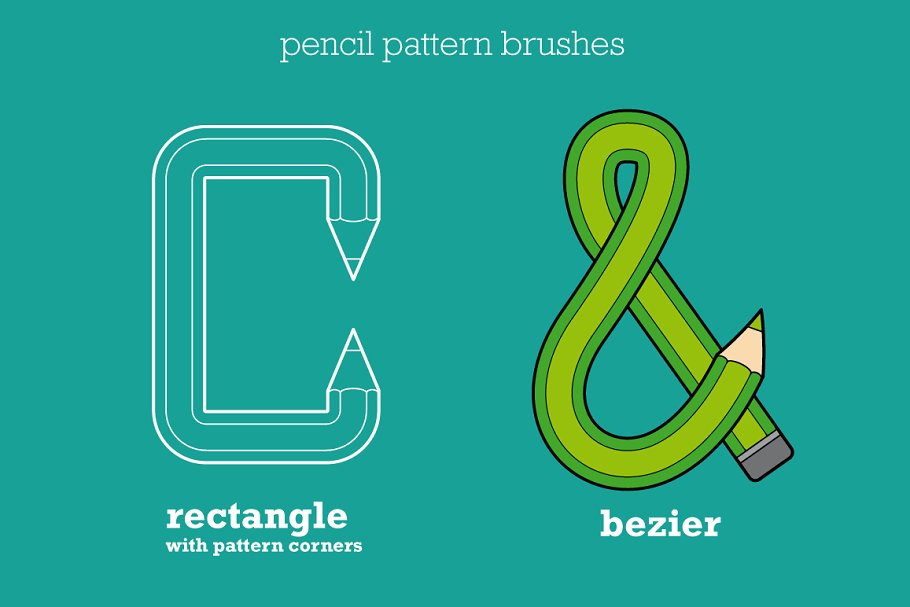 铅笔图形的笔刷 Pencil Pattern Brushes