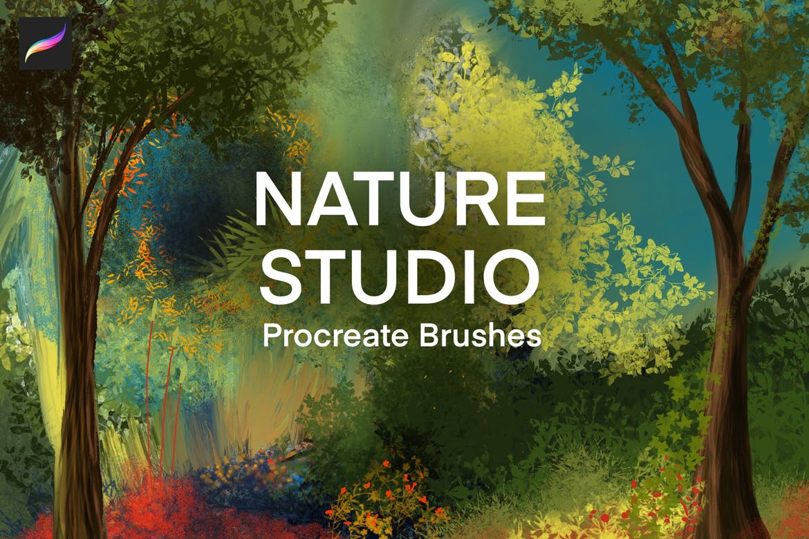 Nature Studio-景观Procreate笔刷插图