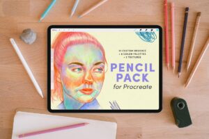 21种自定义画笔铅笔包– Procreate笔刷