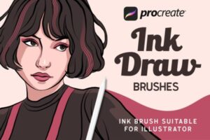 Procrate高级手绘画笔笔刷 InkDraw – Procrate Brushes