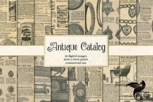 古董报纸的高清图片下载 Antique Catalog Pages [jpg]
