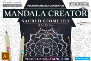 Illustrator的插件几何花卉素材 Sacred Geometry Mandala Creator