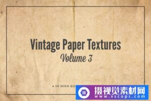 老式泛黄纸张纹理背景图v.3 Vintage Paper Textures Volume 3