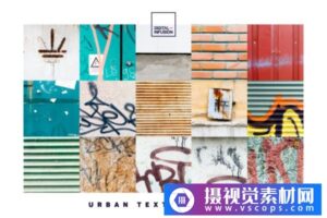 抽象派城市涂鸦艺术纹理素材v.1 Urban Texture Vol. 1