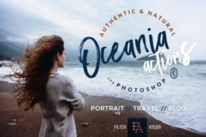 海滩海岛摄影照片调色PS动作 Oceania Photoshop Actions