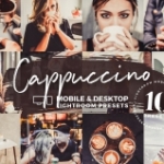 卡布奇诺咖啡原味胶片LR预设/手机APP滤镜Cappuccino Mobile Presets