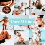 INS风最旅行清新通透人像LR预设/移动APP滤镜ARTA Presets|Pure White