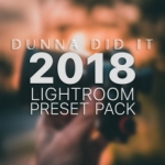 摄影师DUNNA DID IT 2018 DUNNA DID IT Lightroom Presets