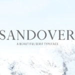 创意设计必备现代英文衬线字体家族 Sandover Serif Font Family