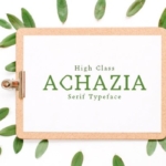 装饰性的英文衬线字体家族 Achazia Serif Font Family Pack