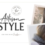精致衬线＆美式自由英文连笔手写体 Allison Style – Font Duo