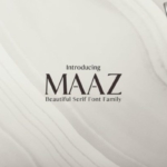 时尚标志/标题设计英文衬线字体家族 Maaz Serif Fonts Family Pack