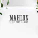 漂亮极简的品牌衬线字体工具包 Mahlon Serif Font Family Pack