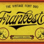 复古英文极细衬线字体组合 Frankest – The Vintage Font Duo