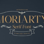 现代休闲英文衬线字体素材 Moriarty Serif Font