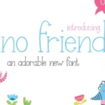 趣味卡通儿童书籍英文字体设计 Dino Friends Font