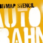 逼真涂鸦喷漆英文衬线字体（SVG位图字体格式） Stencil Autobahn SVG bitmap font