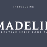 高级印刷感英文衬线字体家族 Madelin Serif Font Family