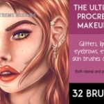 IPad app Procreate 软件人物化妆画笔The Ultimate Procreate Makeup Kit