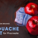 Procreate APP画笔下载-水粉套装– Procreate画笔笔刷