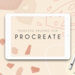 Procreate APP笔刷-100个现代水彩印章Procreate APP画笔下载