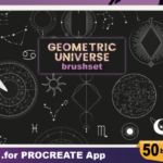 宇宙星空几何元素Procreate笔刷