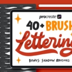 40+ Procreate 字母笔刷下载（brushset）