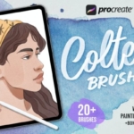 水彩插画ios创作画笔Procreate笔刷 Procreate Colter Brush – Watercolor