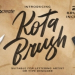 科塔毛笔刻字Procreate画笔笔刷（brushset）