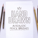逼真的AI笔刷 Realistic graphite pencil AI brushes