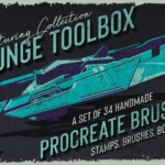 iPad 素描渲染笔刷纹理 Grunge Toolbox Procreate Brushes