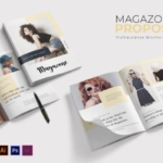 时尚品牌宣传画册/杂志排版设计模板 Magazone | Brochure