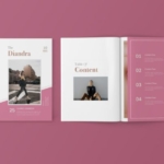 时装画册产品目录Lookbook排版设计INDD模板 Fashion Lookbook Catalogue