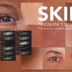 Procreat应用人物手绘笔刷 Skin Studio Procreate Brushes