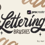 逼真手写马克笔效果Procreate绘画笔刷 Procreate Lettering Brushes