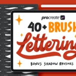 40+风格各异的Procreate线条纹理笔刷 40+ Procreate Lettering Brushes