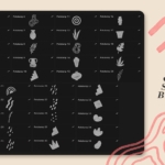 Procreat应用图案印章笔刷 Potstamp – Procreat Brushes