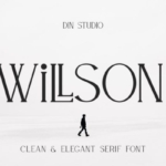 现代经典杂志封面衬线字体设计 Willson – Modern Serif Font